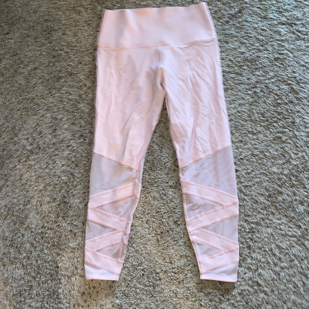 🌸Pink Ballerina-Style Lorna Jane High Waist Leggings M 🌸 - Picture 2 of 4